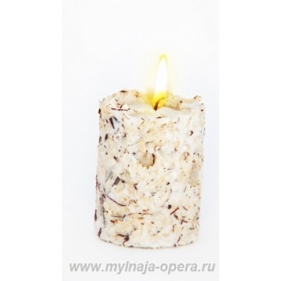 Ароматическая свеча ручной работы "Rafaello" с ароматом кокоса и ванили
