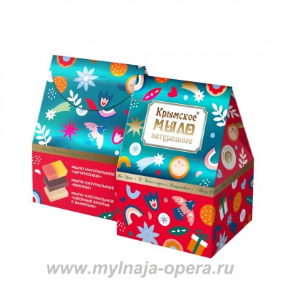 Подарочный набор натурального мыла "Домик мыловара"