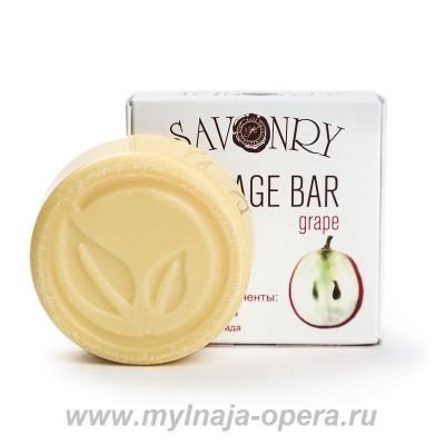 Массажная плитка GRAPE (виноград), 65 гр ТМ Savonry